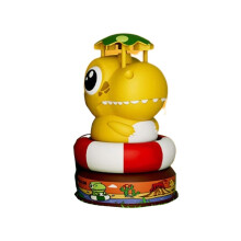 (Yellow, One size) 2025 New Sprinkler for Kids - Rocket Water Toys for Child- Kids Sprinkler Rocket Launcher, Attaches to Garden Hose Splashing Fun Toys
