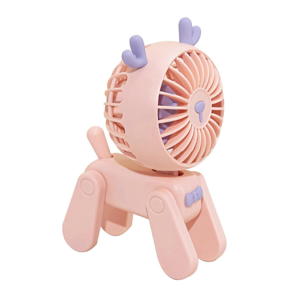 Photos - Other for Mobile Kikidex  Mini Handheld Fan, Portable Personal Fan Fan USB Rechargeable 5000mAh Small Desk Fan 3 Speed for Home Office Tr (Deer, Pink)