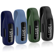 Huadea 4er-Pack Clip-Hlle kompatibel mit Fitbit Inspire 2/Fitbit Inspire 3, weiche Silikon-Clip-Verschluss-Zubehr, Ersatz fr Fitbit Inspire 2/Insp