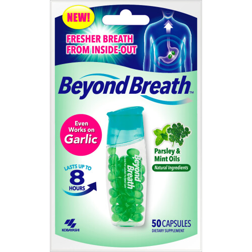 Doc Johnson Beyond Breath - Φυσικές Κάψουλες Φρεσκάδας Αναπνοής - Δρα για Σκόρδο και Οσμές