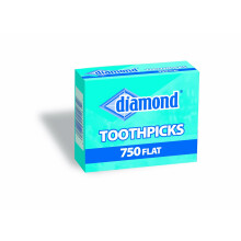 Diamond Flat Tandenstokers 750st - Perfect voor Feesten, Evenementen en Dagelijks Gebruik - Hoogwaardige Kwaliteit en Duurzaam