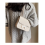 Lychee pattern H buckle light luxury shoulder crossbody bag 3
