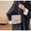 Lychee pattern H buckle light luxury shoulder crossbody bag 2