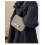 Lychee pattern H buckle light luxury shoulder crossbody bag 5