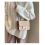 Lychee pattern H buckle light luxury shoulder crossbody bag 3