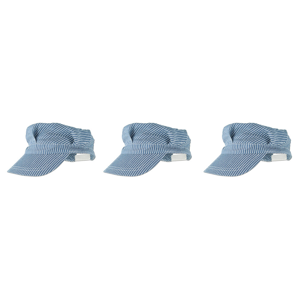 Chapeau de m   canicien de train Beistle - Bleu Lot de 3