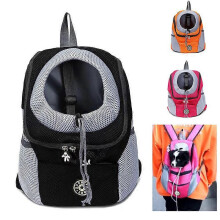 (S, Black) Travel Pet Dog Carrier Puppy Travel Mesh Backpack Front Portable Shoulder Bag