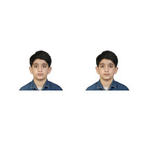 US Online Passport Photo Prints 2x2 tommer Visa Citizenship Immigration Work Photos Green Card Photo (2 * 2 inch (2 Pictures Prints))