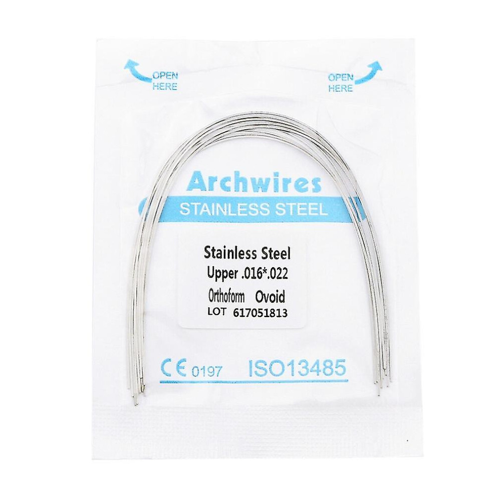 (16*22 Lower, One size) 10pcs Dental Orthodontic Stainless Steel Arch Wire Rectangular Orthoform Ovoid-image-OPC-PG6X7TB-NEW