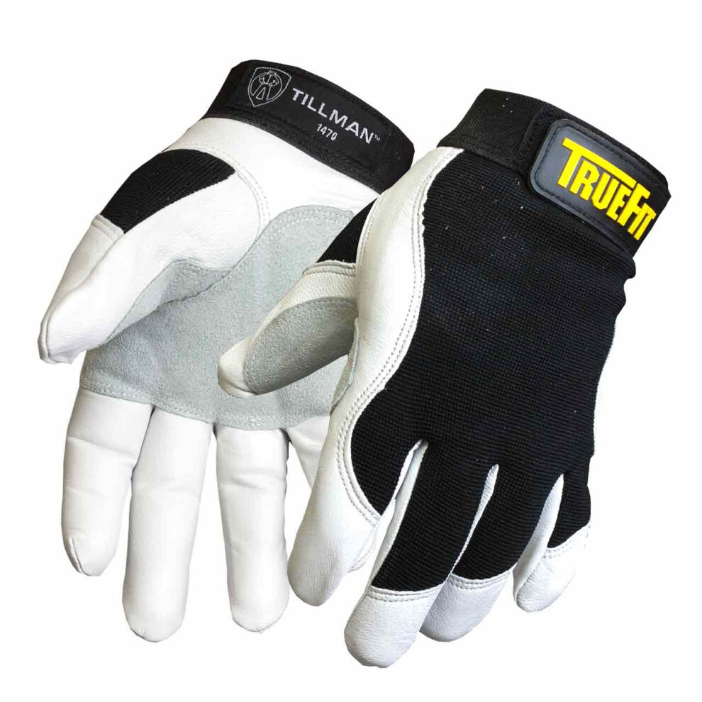 John Tillman And Co 2X Black And White Truefit Goatskin And Spandex Fu 608134147051
