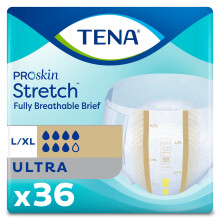 Slip Tena Ultra Stretch taglia Large/XL confezione da 72 (2 confezioni da 36)