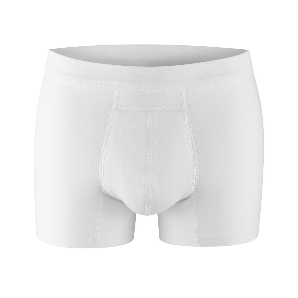 PROTECHDRY - Boxer en coton lavable pour homme avec zone absorbante     l'avant, blanc, taille XXL