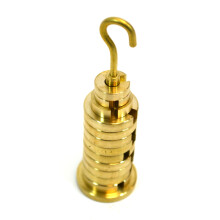 Eisco Labs Brass Slidsede s?t masser og b?jle (50 g b?jle To 5G -diske en 10G -skive og ni 20 g diske - samlet masse 250g)