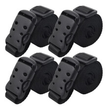 Correas utilitarias Ayaport con hebilla 72 correas de nailon ajustables de liberaci n r pida, paquete de 4, color negro