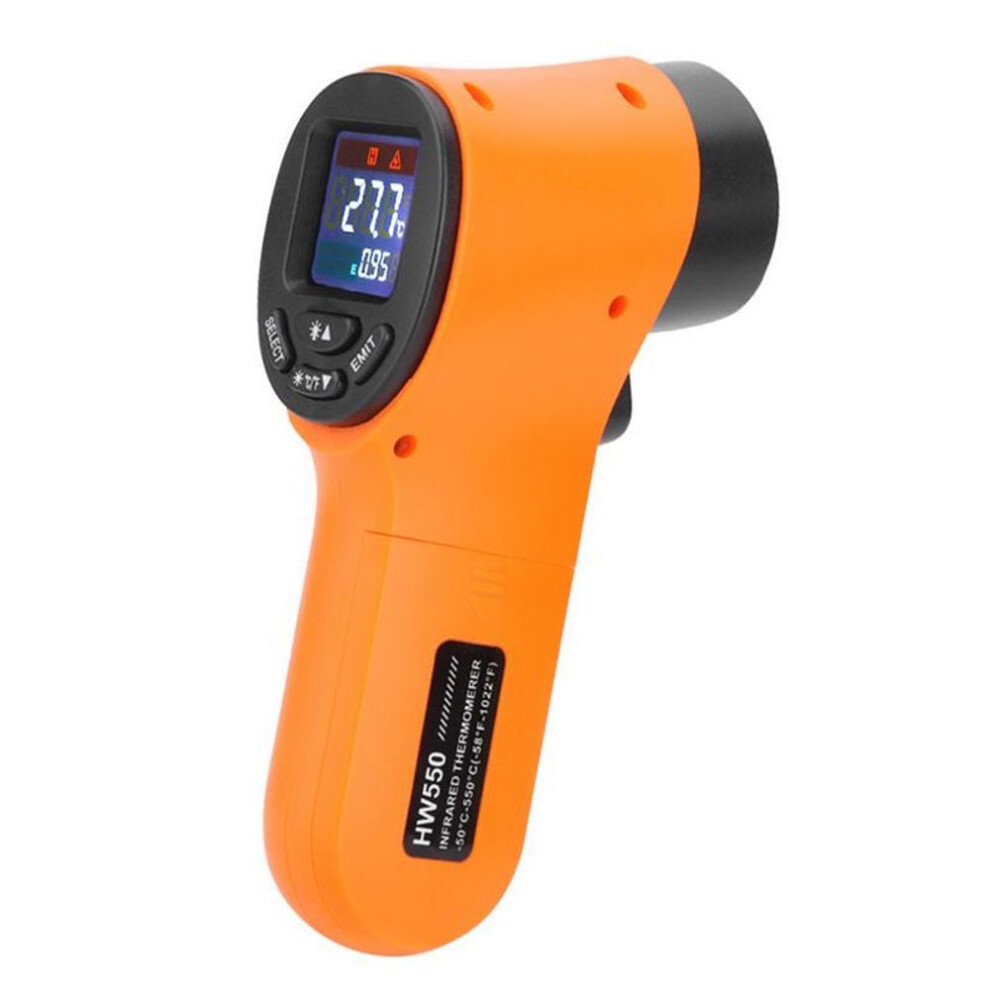 (orange) Non-contact Infrared Kitchen Thermometer Household Bbq Meat Milk Food Temperature Gun Electronic Thermometers Measuring Tools