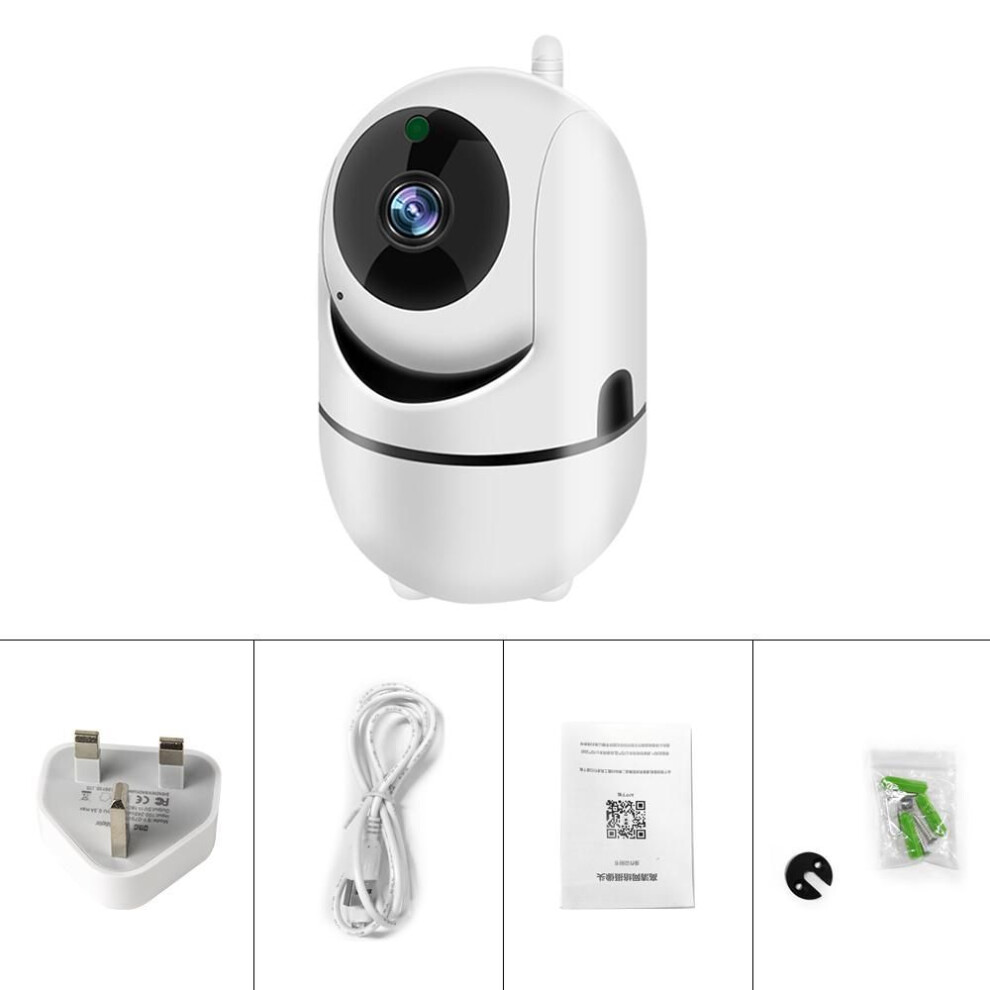 (UK Plug) 360 Wi-fi Camera Wireless Camera Hd 720p Ip Camera Home Security Camera Two Way Audio Night Vision Cctv Camera