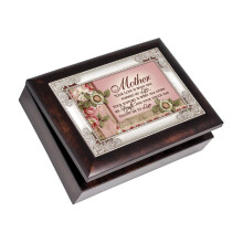 Cottage Garden Mother Your Love Has Formed My Life Wurzelholz-Schmuckspieluhr spielt den Wind unter meinen Flgeln