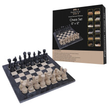 Black and Verona Marble Chess Set 12 Inch | Best for play and Decor, Chess Game