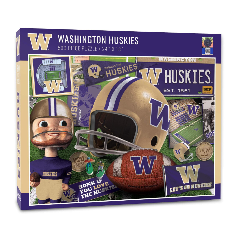 Photos - Jigsaw Puzzle / Mosaic YouTheFan NcAA Washington Huskies Retro Series Puzzle - 500 Pieces La SEA4KK-4K964