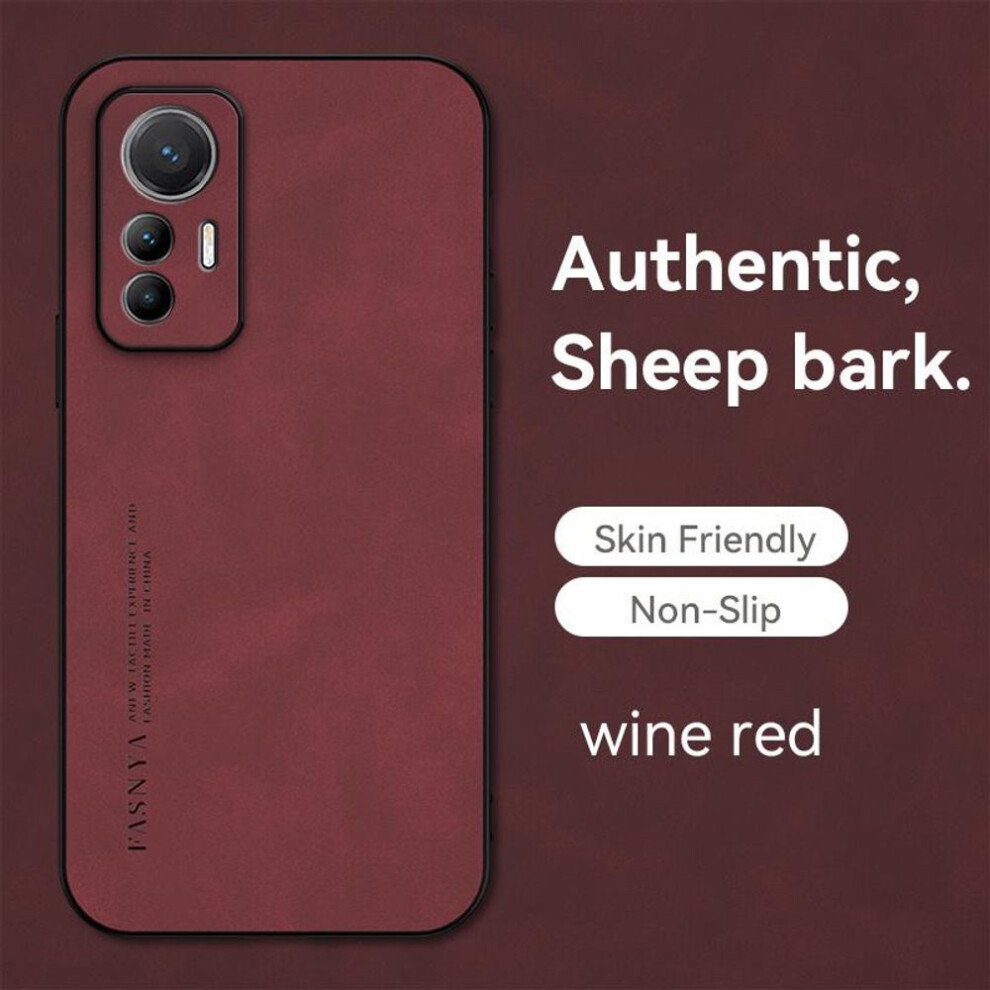 (red, Xiaomi Mi A3Lite) Luxury Sheepskin Bark Case for Xiaomi Mi 12 Lite 11 13 12S Pro 12T 11T 10T 10 Poco X6 X5 X3 Pro M5 M4 Pro F4 F3 Fashion Case Cover