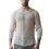 (White, M) Men Mesh Top See Through Hollow-out Sexy Polyester Knitted Mesh Top 1