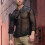 (Black, M) Men Mesh Top See Through Hollow-out Sexy Polyester Knitted Mesh Top 6