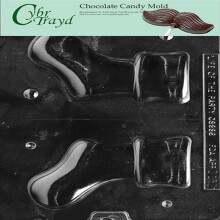 Cybrtrayd Life of the Party 3D Boot Chocolate Chocolate Candy Moule dans Scelled Protective Poly Bag Imprime avec des instructions de moulage Cyb