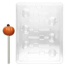 Cybrtrayd Pumpkin Lolly Life of the Party Chocolate Candy Moule avec des instructions exclusives de moulage au chocolat protege par les droits d'