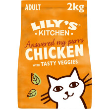 Lily's Kitchen Made with Natural Ingredients Adult Dry Cat Food Bag Chicken with Veggies Grain-Free Recipe 2kg