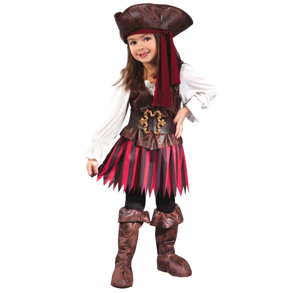 Costume de boucanier de haute mer pour b?b? fille Fun World Bordeaux Small US