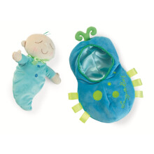 Manhattan Toy Snuggle Pod Snuggle Bug Erste Babypuppe mit gemtlichem Schlafsack fr Kinder ab 6 Monaten