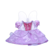 Purple Askepot kjole m/vinger Teddy Bear Clothes passer mest 14 """"-18 """" Build-a-Bear og lav dine egne udstoppede dyr
