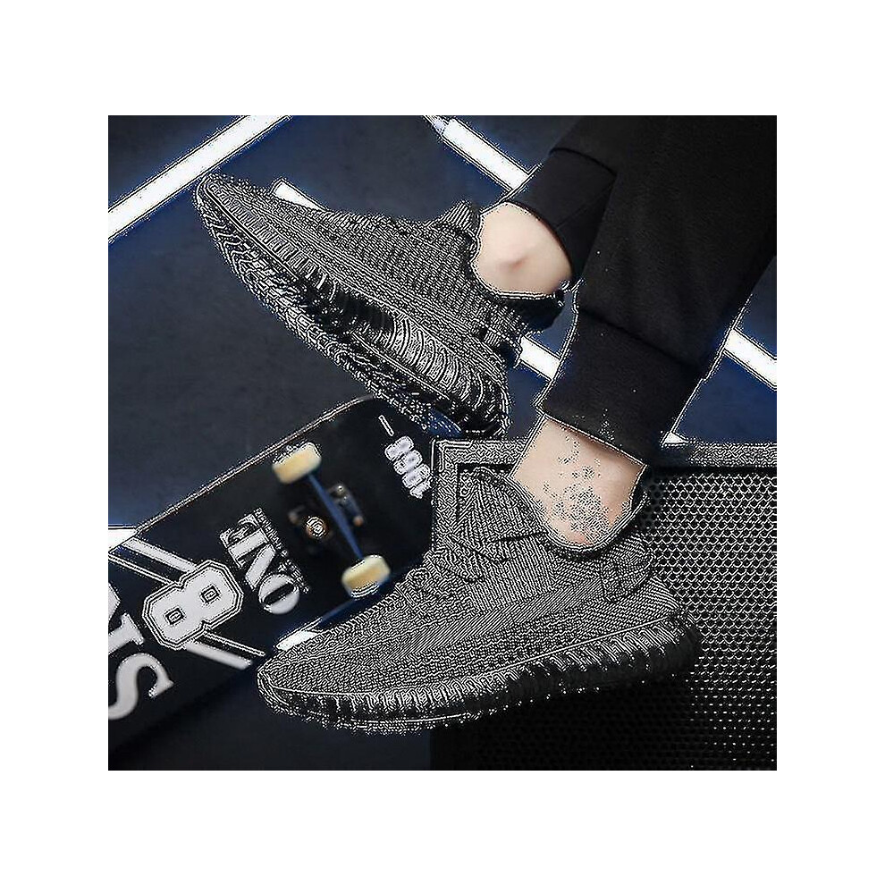 (, 42) Men's Casual Comfortable Sneakers Running Shoes 350 Black