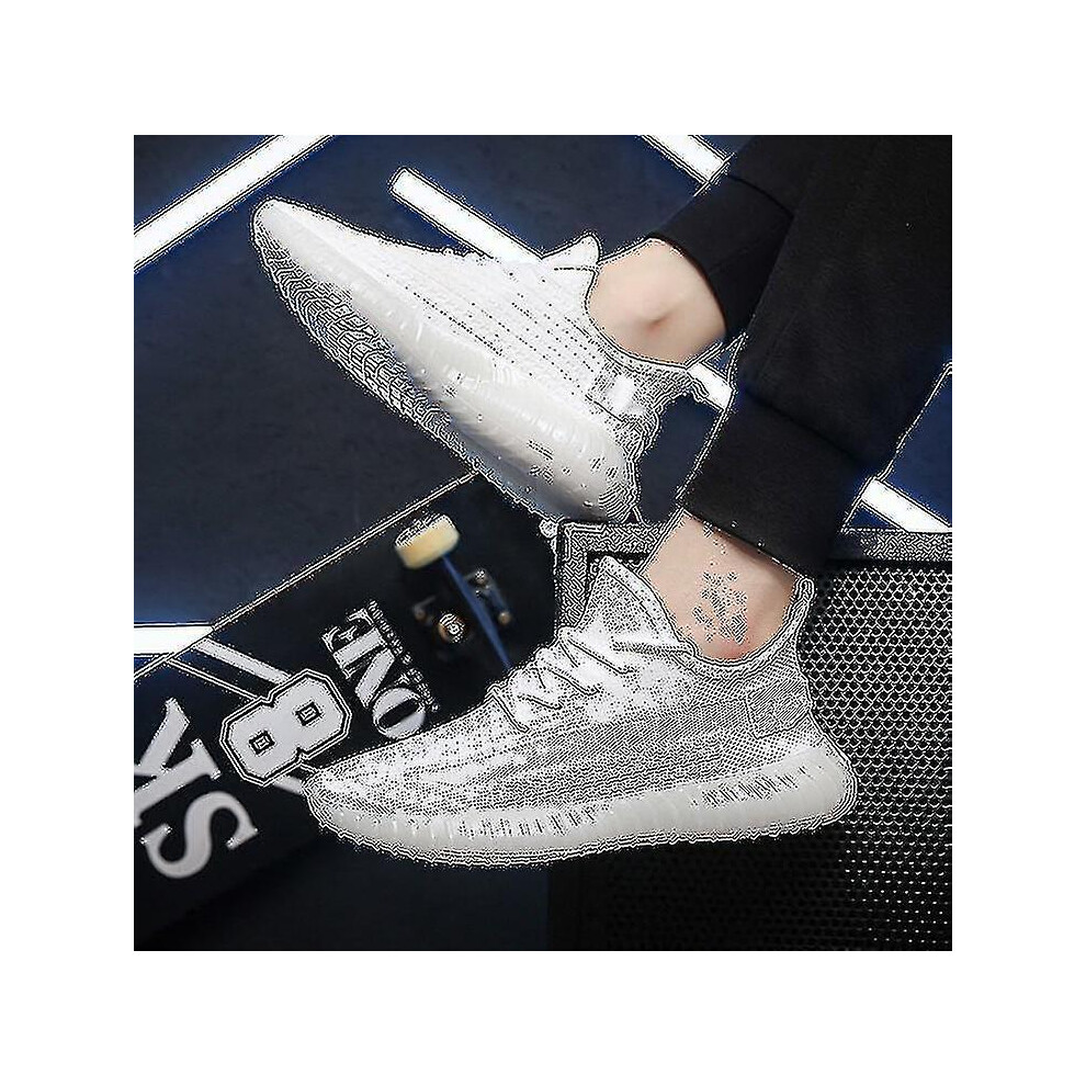 (, 40) Men's Casual Comfortable Sneakers Running Shoes 350 White
