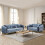 MN Furniture (Grey) Marton Modern Plush Velvet 3+2 Sofa Set 3