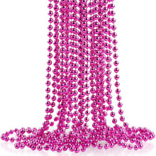 Colliers de perles ovales roses (30 """") - Pack de 50 - Magnifique et attirant l'attention parfaite pour les fetes des evenements amusants et une