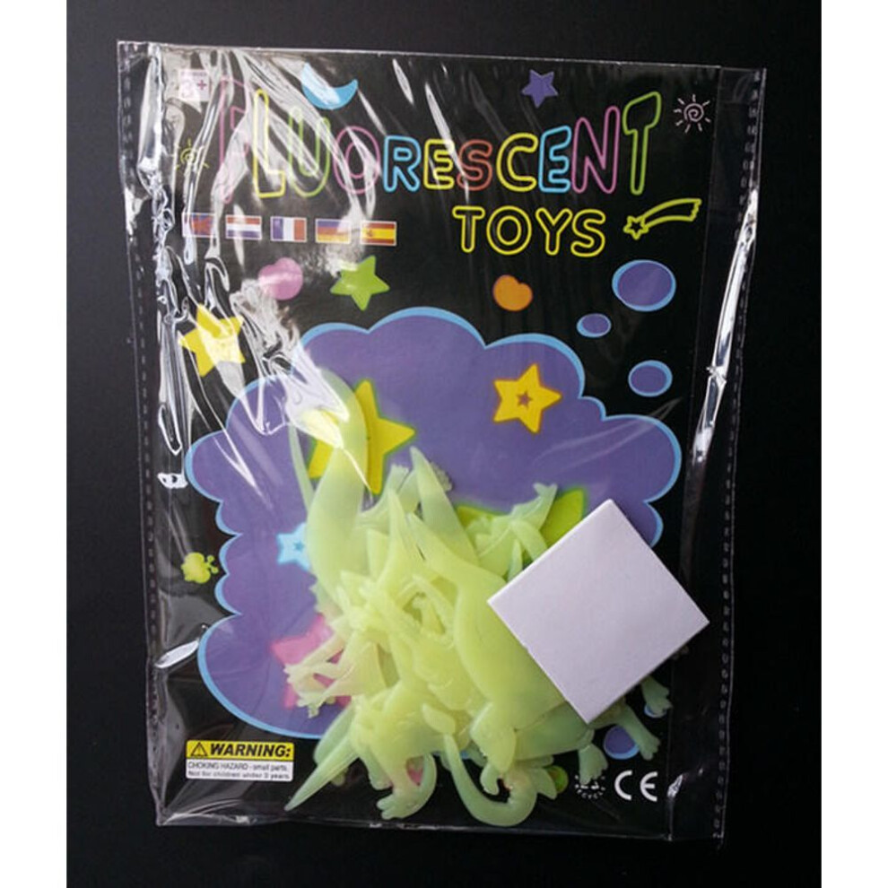 9 Pcs Dinosaur Glow In The Dark Wall Sticker Luminous Home Decor Baby Kids Room Fluorescent Stickers