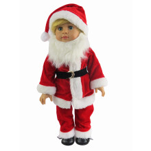American Fashion World Santa Claus ?inuta de Craciun pentru papu?i de 18 inci | Calitate premium ?i design la moda | Haine de papu?i | Outfit Fas