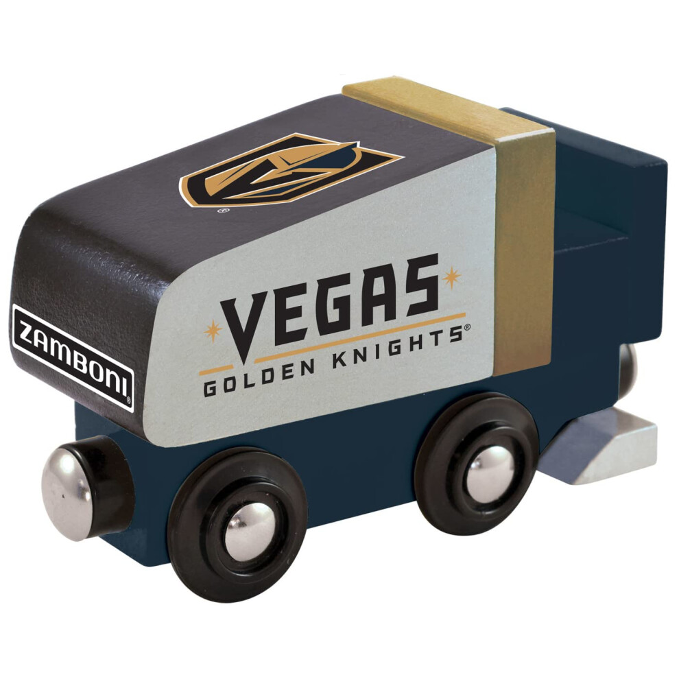 Zamboni De Madera Masterpieces - Nhl Las Vegas Golden Knights - Juguete Para Ni Os Y Beb S Con Licencia Oficial-image