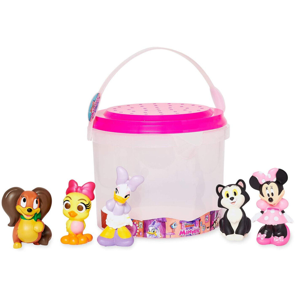 Disney Store Official Bath Set Minnie Mouse  Kids Bath Accessories with Beloved Disney Characters  Colorful and Fun Bath Tim