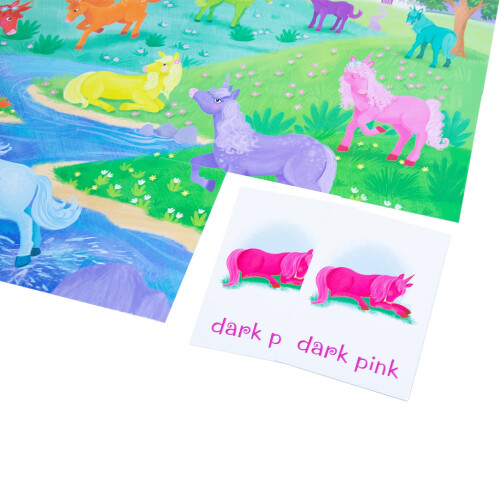 Peaceable Kingdom Unicorn Puzzle a Match Up Game 2