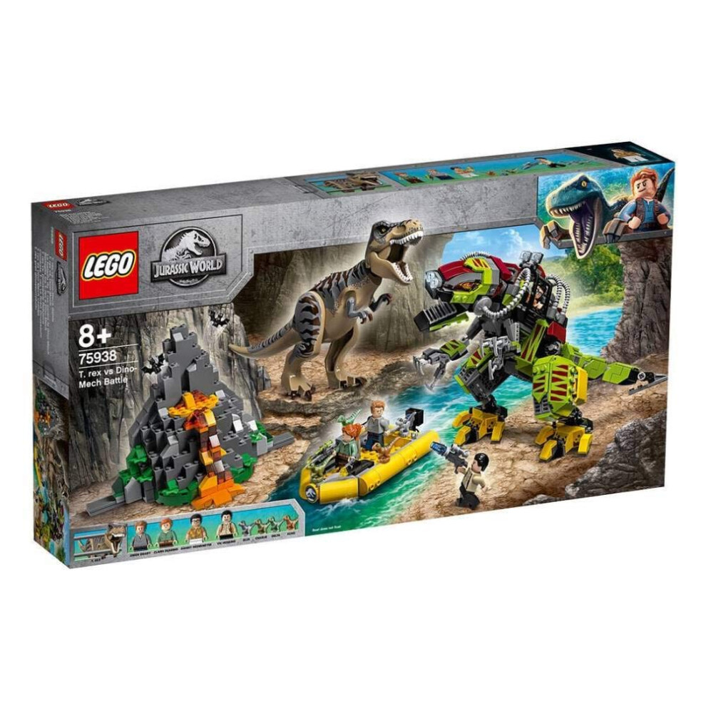 Lego Jurassic World T. Rex Vs Dino Mech Battle 75938 (716 Pieces)