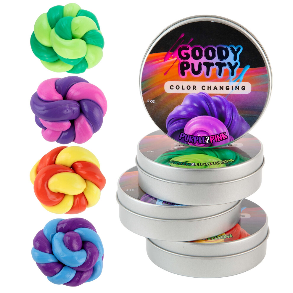 Goody Putty W?Rmeempfindlicher Farbwechsel 4Er Pack Tolles Schleimspielzeug F?R K-image