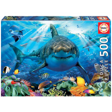 Educa 18478 Puzzels Tibur?n 500 Stuks Witte Haai Geen Kleur