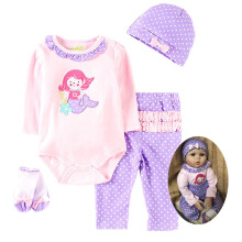 Tatu renasceram bonecas de bonecas roupas menina 22 polegadas 4 pcs conjuntos