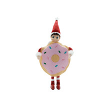 Vêtements de Noël pour Poupée Elfe LovelfStory, Tenue Doughnut pour Elfe Garçon ou Fille, Poupée non Incluse