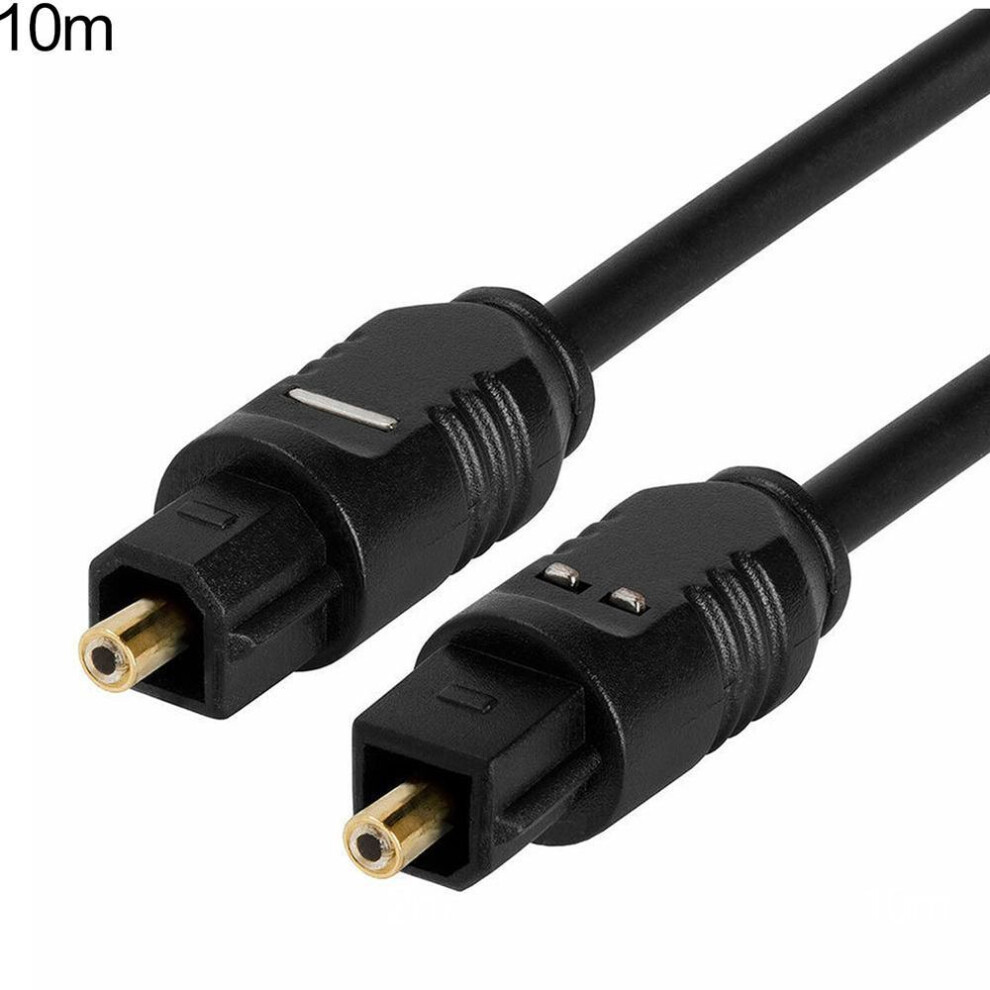 (black, 10M) 3c 7.1 Surround Sound Fiber Optical Digital Toslink Audio Cable Speaker Tv Cord
