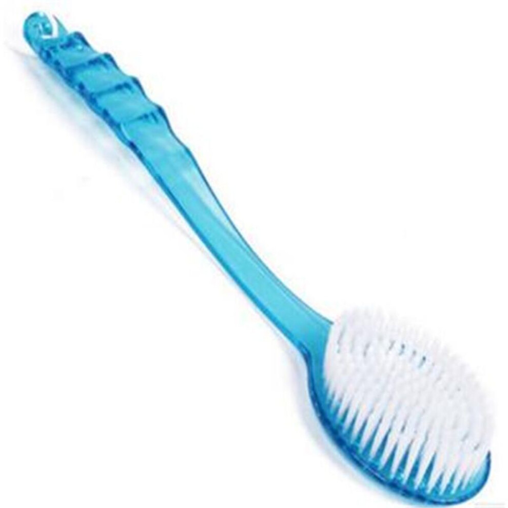 (blue) Home Bath Brush Scrub Skin Massage Shower Brush For Back Exfoliation Brush Bathroom Accessories
