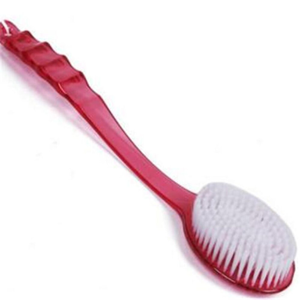 (red) Home Bath Brush Scrub Skin Massage Shower Brush For Back Exfoliation Brush Bathroom Accessories