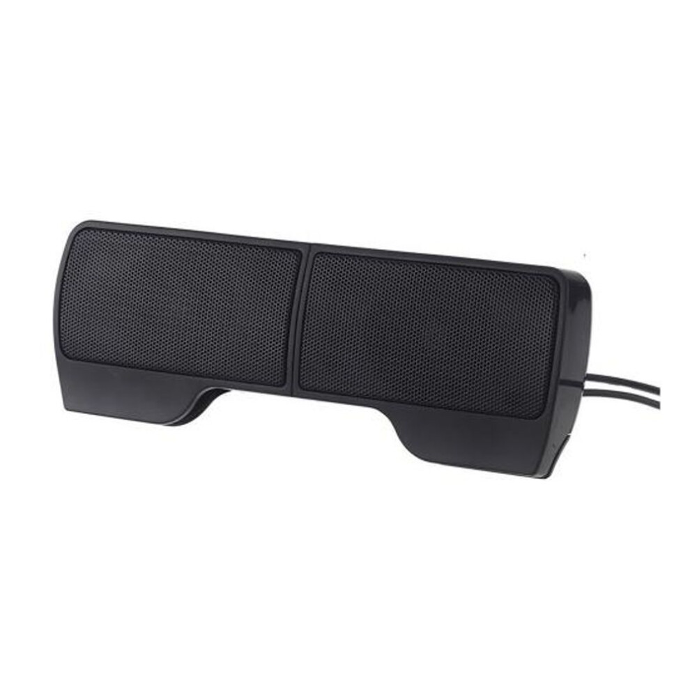 (black) Clip Computer Speaker Usb 3.5mm Wire Volume Adjustment Stereo Sound Portable Mini Laptop Desktop Pc Sound Box Subwoofer